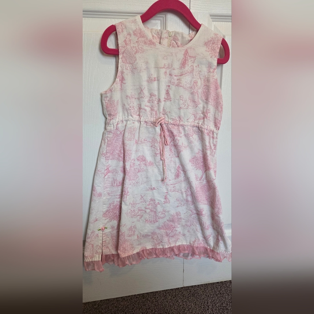 Adorable Pink Patterned Kids Dress